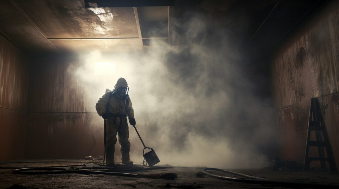 How do you clean walls after a fire